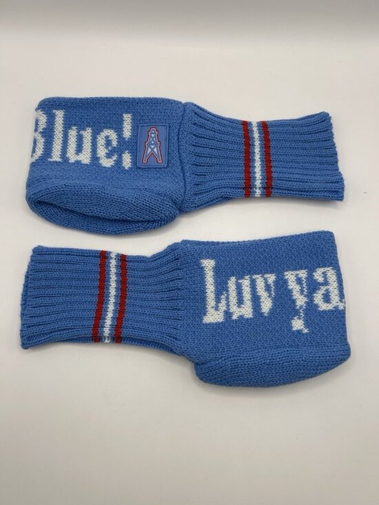 Tennessee Titans Other - Tennessee Titans Blue Knit Beer Mitten Koozie NFL Set 2 Houston Oilers Glove New